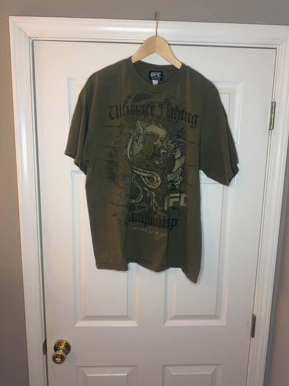 Vintage UFC Ultimate Fighting Championship Dragon Graphic T-Shirt Size XL